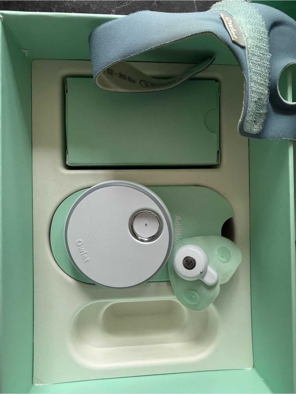 Owlet Dream Sock® Smart Baby Monitor - Bedtime Blue - Picture 7 of 7